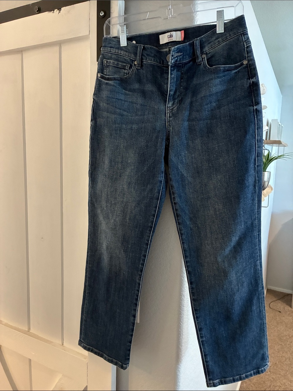 NWOT!!! CAbi Indigo Cropped Ankle Jeans